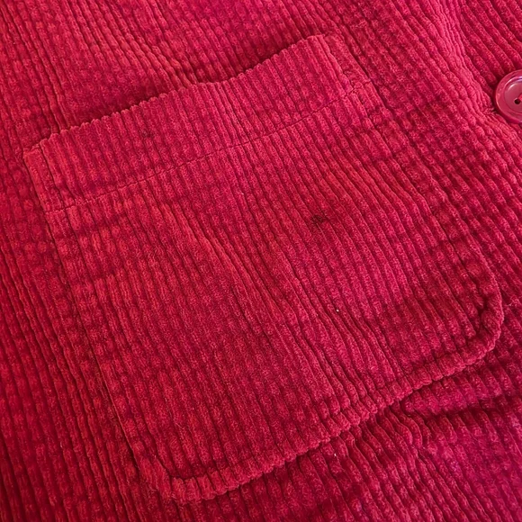 J. Jill Women's Red Corduroy Swing Jacket Size XS - Picture 3 of 8